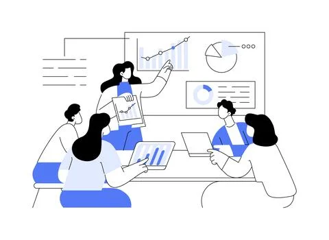 Online marketing analytics abstract concept vector illustration. Stock Illustration