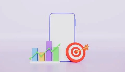 Online marketing data analysis, Dashboard business of analytics optimization 库存插图