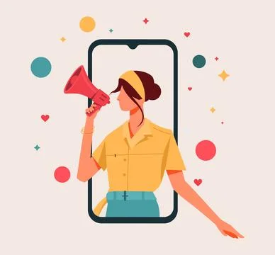 Online Marketing Stock Illustration