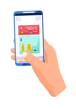 Online math course. Learning geometry via the internet. Education and knowledge Stock Illustration