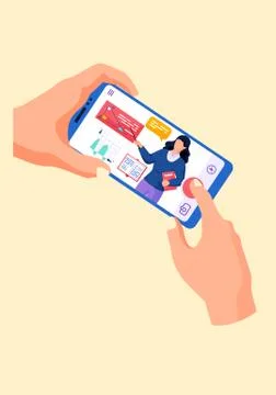 Online math course. Learning geometry via the internet. Teacher explains new Stock Illustration