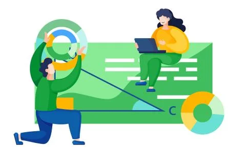 Online math course. Learning mathematics in internet, idea of distance education Stock Illustration