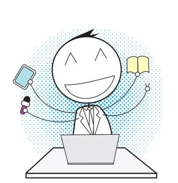 Online media Stock Illustration