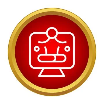 Online meditation training program digital healthy lifestyle icon Stockillustratie