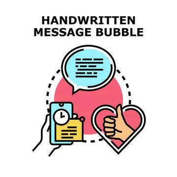 Online message bubble communication with thumbs up Stock Illustration