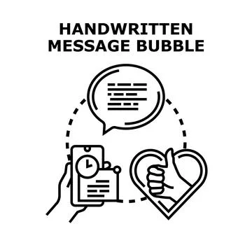 Online message bubble communication with thumbs up Stock Illustration