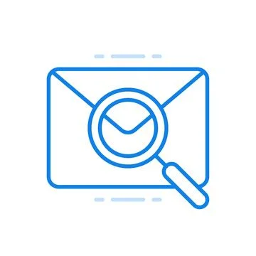 Online messaging analysis vector line icon. Social analytics web correspond.. イラスト素材
