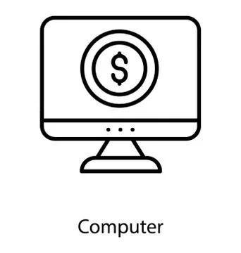 Online Money Vector Illustrazione stock