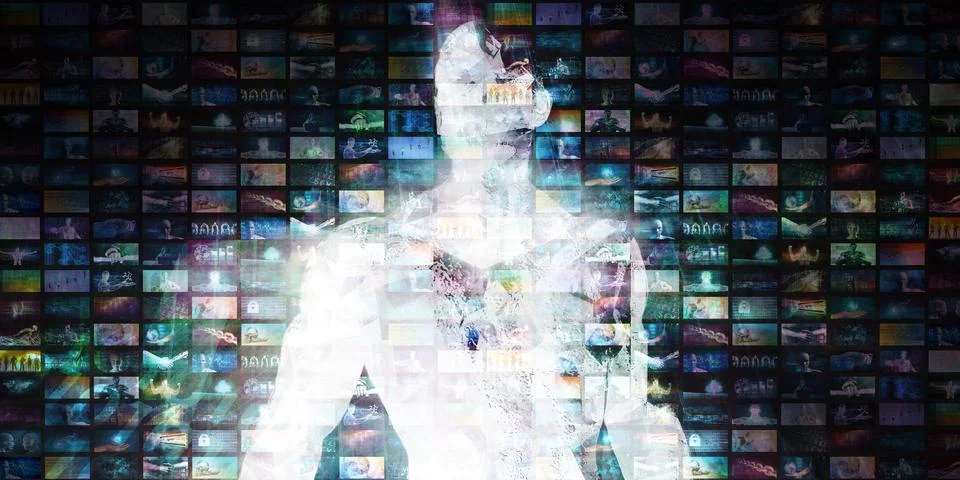 Online Multimedia Creative Stock Illustration