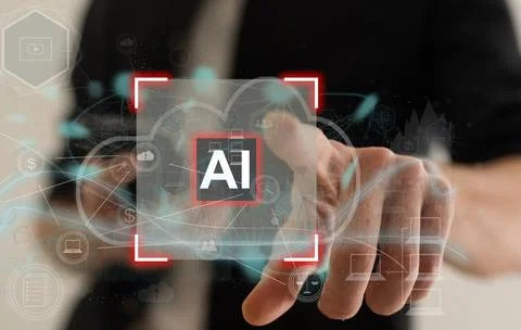 Online network information Robot Applications and Global Connectivity AI Stock Photos