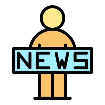 Online news icon vector flat イラスト素材