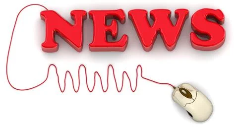 Online news Ilustração Stock