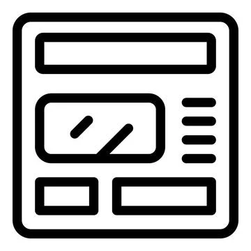 Online newspaper website interface being accessed on desktop computer Stock Illustration