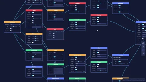 Online Node Editor App Stock Footage 328711053