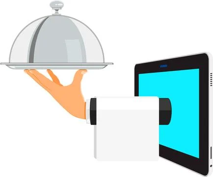 Online Order Concept Stock Illustration
