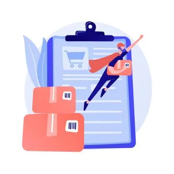 Online order delivery service vector concept metaphor. Stock Illustration