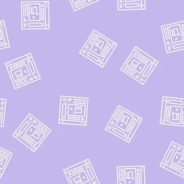 Online order line seamless pattern 스톡 일러스트