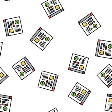 Online order tracking vector seamless pattern Stock Illustration