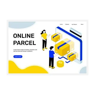 Online Parcel Illustration
