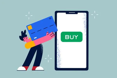 Online payment and e-commerce concept Stock Illustration
