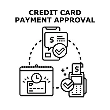 Online payment approval process using secure methods 스톡 일러스트