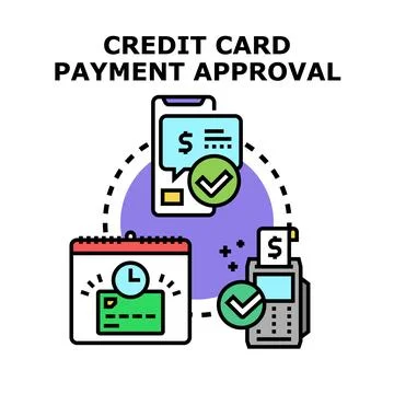 Online payment approval process using secure methods 스톡 일러스트