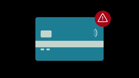 Online payment fraud detection and cybersecurity threat alert concept on a .. Stockbeeldmateriaal 337019950