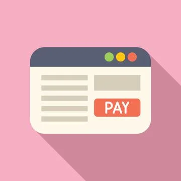 Online payment interface concept illustration Stock Illustration