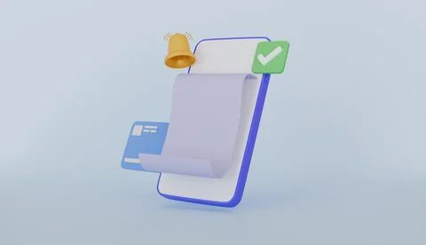 Online Payment via mobile phone, transfer money with credit card on smartphone Stock Illustration