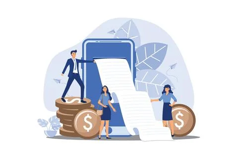 Online payment or mining process, web banners.payment by card, check issued.. Illustrazione stock