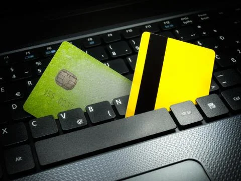 Online payment Stock Photos