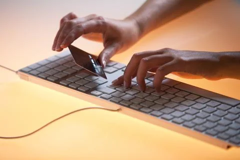 Online payment Stock Photos