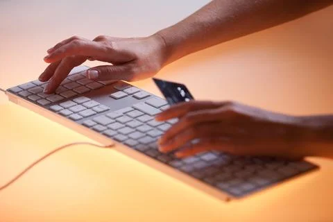 Online payment Stock Photos