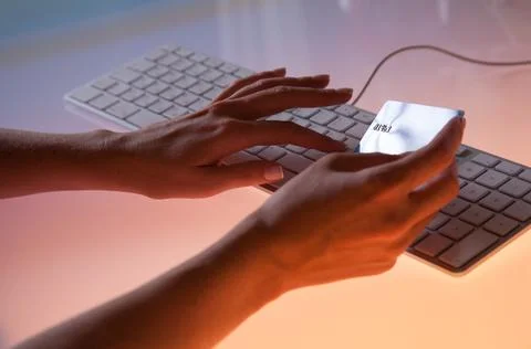 Online payment Stock Photos