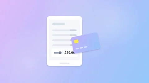 Online Payment Process on a Mobile Phone Showing a Digital Invoice Being Se.. Vídeos de archivo 347362204