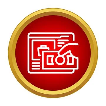 Online payment transaction using digital wallet icon Stock Illustration