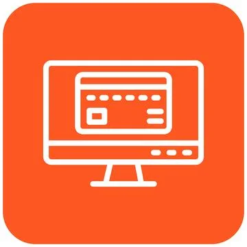 Online payment Vector Icon Design Illustration Stock Illustration