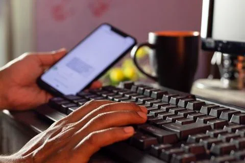 Online payments Stock Photos