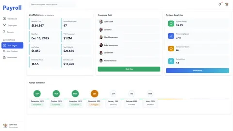 Online Payroll Management Software For Salary, Tax Stock Footage 328406061