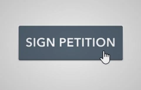 Online petition button Stock Illustration