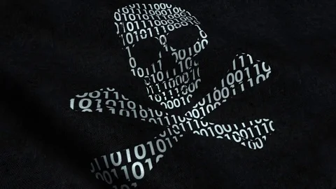 Online Piracy Flag Stock Footage 83140490