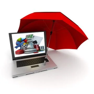 Online play safe Stock Illustration
