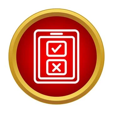 Online polling survey icon making a choice Stock Illustration