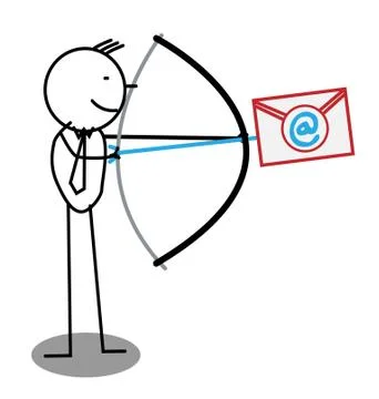 Online Postman Stock Illustration