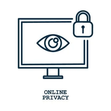 Online privacy concept Stock-Illustration