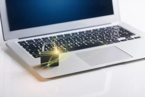 Online privacy information security for computer Foto stock