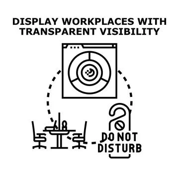 Online productivity and remote access concept illustration Stock Illustration