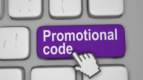Online promotional code Stock Footage 77907360