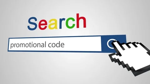 Online promotional code Stock Footage 84310535