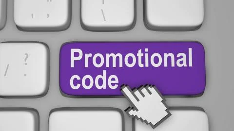 Online promotional code 스톡 일러스트